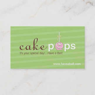 Kuchen-Pop-Geschäfts-Karten Visitenkarte