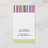 Kuchen-Pop-Geschäfts-Karten Visitenkarte (Rückseite)