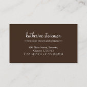 Kuchen-Pop-Geschäfts-Karten Visitenkarte (Rückseite)