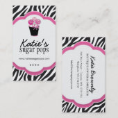 Kuchen-Pop-Geschäfts-Karten Visitenkarte (Vorne/Hinten)