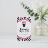 Kuchen-Pop-Geschäfts-Karten Visitenkarte (Stehend Vorderseite)