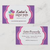 Kuchen-Pop-Geschäfts-Karten Visitenkarte (Vorne/Hinten)