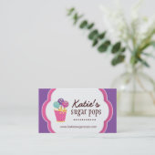 Kuchen-Pop-Geschäfts-Karten Visitenkarte (Stehend Vorderseite)