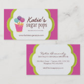 Kuchen-Pop-Geschäfts-Karten Visitenkarte (Vorne/Hinten)