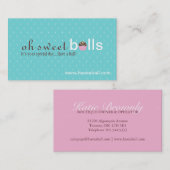 Kuchen-Pop-Geschäfts-Karten Visitenkarte (Vorne/Hinten)