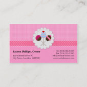 Kuchen-Pop-Geschäfts-Karten Visitenkarte (Rückseite)