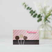 Kuchen-Pop-Geschäfts-Karten Visitenkarte (Stehend Vorderseite)