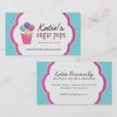 Kuchen-Pop-Geschäfts-Karten Visitenkarte (Vorne/Hinten)