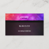 Kuchen-Pop-Geschäfts-Karten Visitenkarte (Rückseite)