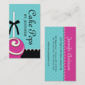 Kuchen-Pop-Geschäfts-Karten Visitenkarte (Vorne/Hinten)