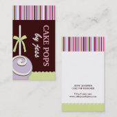 Kuchen-Pop-Geschäfts-Karten Visitenkarte (Vorne/Hinten)