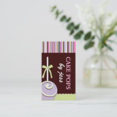 Kuchen-Pop-Geschäfts-Karten Visitenkarte (Stehend Vorderseite)