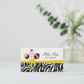 Kuchen-Pop-Geschäfts-Karten Visitenkarte (Stehend Vorderseite)