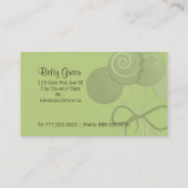 Kuchen-Pop-Geschäftskarten Visitenkarte (Rückseite)