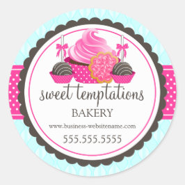 Kuchen Pop Keks Backwaren Box Siegel Runder Aufkleber