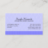 Kuchen-Pop-Nachtisch-Tabellen Visitenkarte (Rückseite)