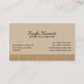 Kuchen-Pop-Nachtische Visitenkarte (Rückseite)