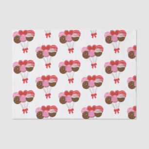 Kuchen-Pop-ZuckerSüßigkeiten des Valentines Seidenpapier