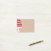 Kuchen Post-it Klebezettel (Auf Schreibtisch)