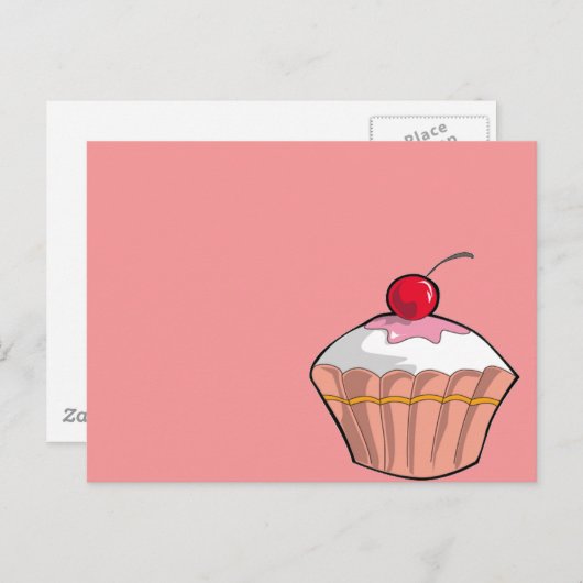 Kuchen Postkarte (Vorne/Hinten)