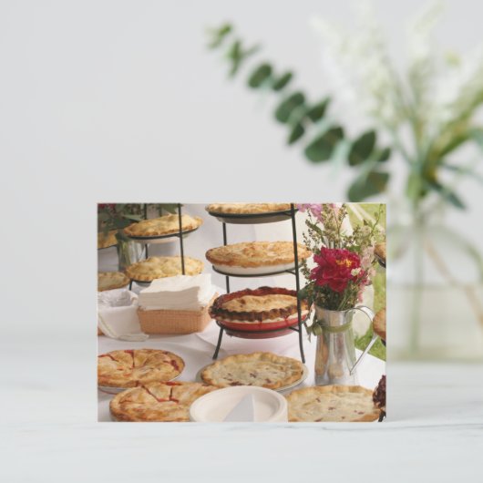 Kuchen Postkarte (Stehend Vorderseite)