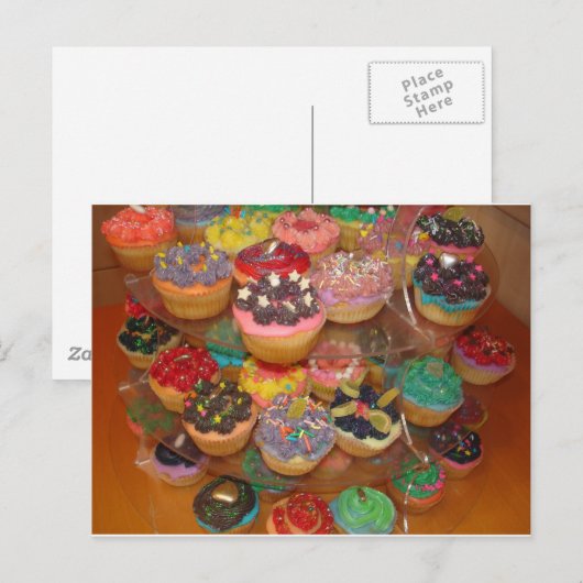 Kuchen Postkarte (Vorne/Hinten)