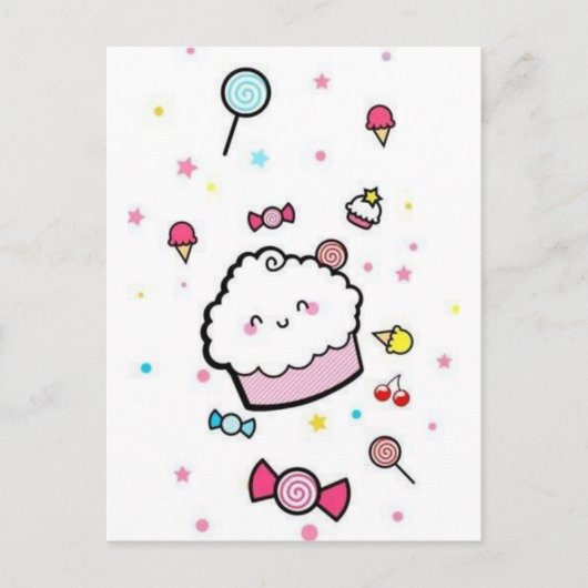 Kuchen Postkarte (Vorderseite)