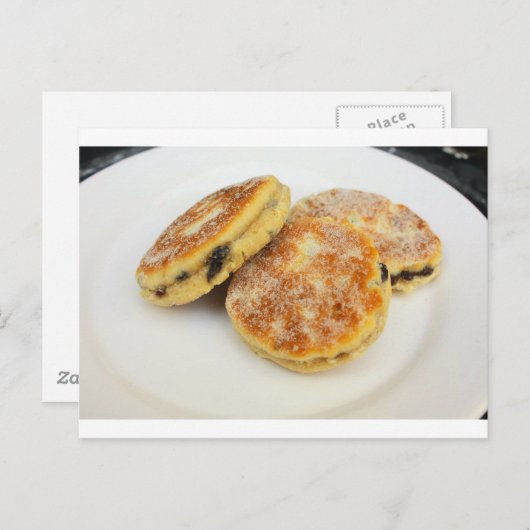 Kuchen Postkarte (Vorne/Hinten)