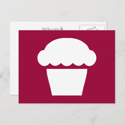 Kuchen Postkarte (Vorne/Hinten)