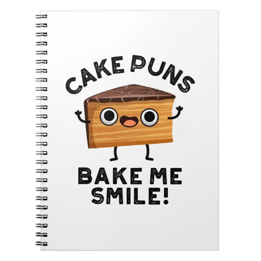 Kuchen Puns Bake Me Lächeln Funny Baking Puff Notizblock (Vorderseite)