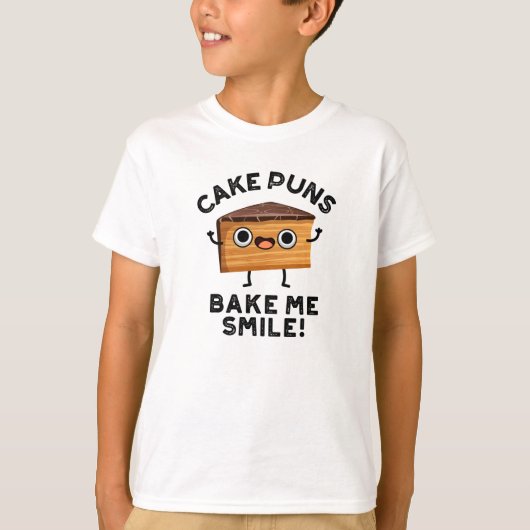 Kuchen Puns Bake Me Lächeln Funny Baking Puff T-Shirt (Vorderseite)