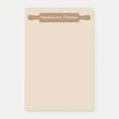 Küchen Rolling Button Personalisieren Post-it Klebezettel (Vorderseite)