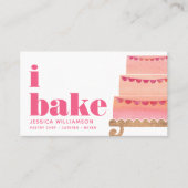 Kuchen Rosa Orange Koch Konditorei gebacken Typ Visitenkarte (Vorderseite)