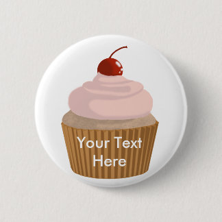 Kuchen-Rosa und Brown Button