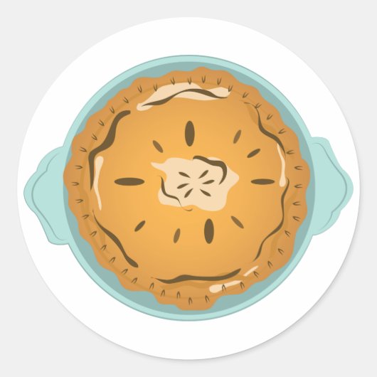 Kuchen Runder Aufkleber (Vorderseite)