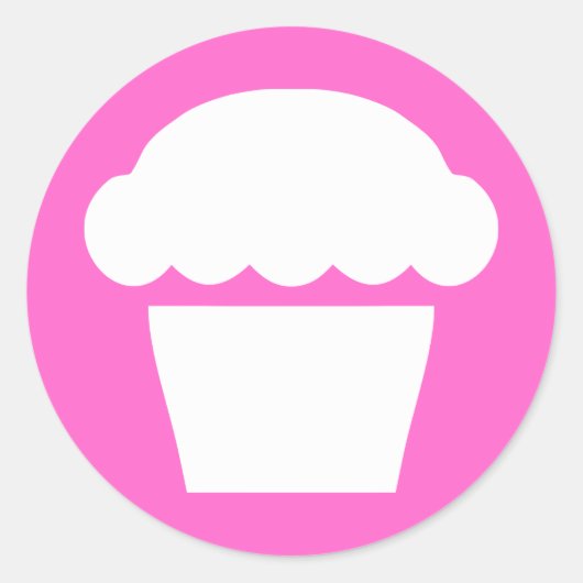 Kuchen Runder Aufkleber (Vorderseite)