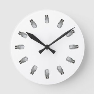 Küchen-Salz-Schüttele-Apparat Runde Wanduhr