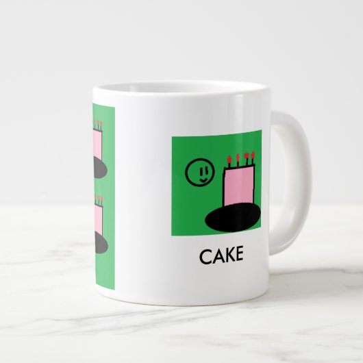 Kuchen-Schale Jumbo-Tasse (Vorderseite Rechts)