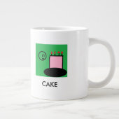 Kuchen-Schale Jumbo-Tasse (Rechts)