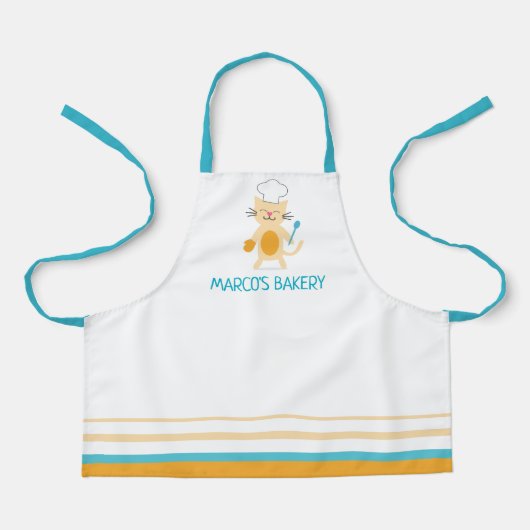 Küchen-Schürze 'Cat Chef' für Kinder Schürze (Vorderseite)