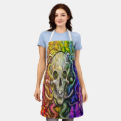 Küchen-Schürze mit All-Over-Print Schürze (Getragen)