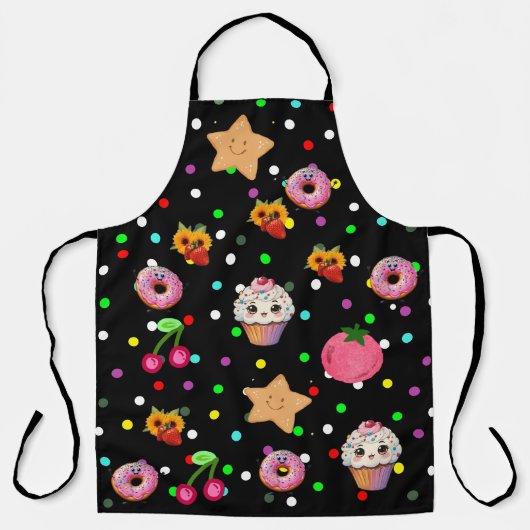 Küchen-Schürze mit All-Over-Print Schürze (Vorderseite)