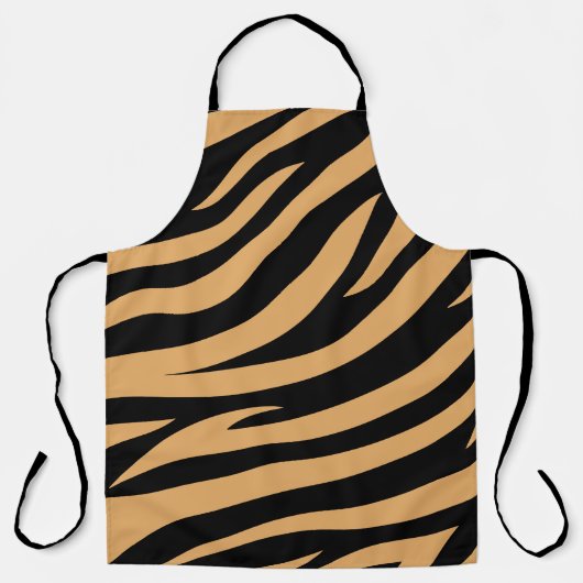Küchen-Schürze mit auffälligem Zebrafell-Tierdruck Schürze (Vorderseite)
