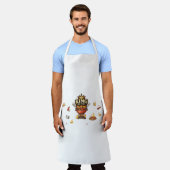 Küchen-Schürze mit Modern-Art-Allover-Print Schürze (Getragen)