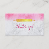 Kuchen-Slogan-Visitenkarten Visitenkarte (Rückseite)