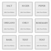 Küchen-Spice-Jar-Etikett kundenspezifisch geschnit Aufkleber (Vorderseite)