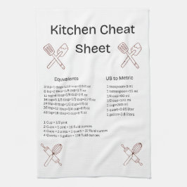 Küchen-Spickzettel-Handtuch Geschirrtuch