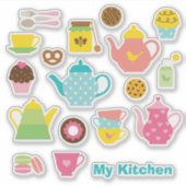 Küchen-Sticker-Set Aufkleber (Vorderseite)