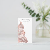 Kuchen & Süßigkeiten Cupcake Zuhause Bäckerei Trop Visitenkarte (Stehend Vorderseite)