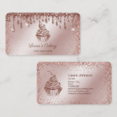 Kuchen & Süßigkeiten Cupcake Zuhause Bäckerei Trop Visitenkarte (Vorne/Hinten)